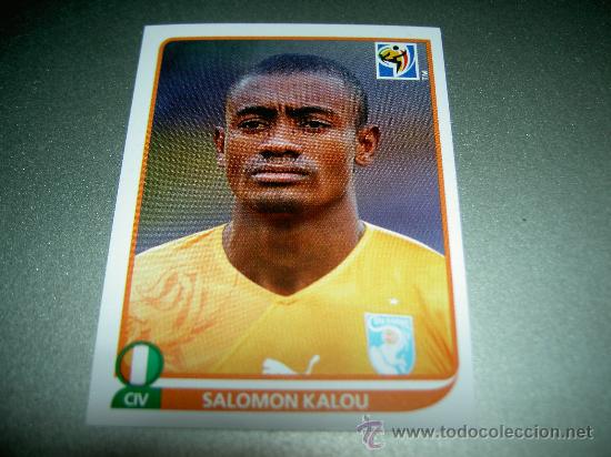 Fu&szlig;ball-Sticker: 541 SALOMON KALOU COSTA DE MARFIL CROMOS MUNDIAL FUTBOL SOUTH AFRICA 2010 FIFA WORLD CUP PANINI