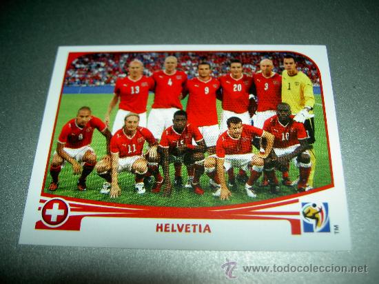 Football Stickers: 581 SELECCION ALINEACION SUIZA CROMOS MUNDIAL FUTBOL SOUTH AFRICA 2010 FIFA WORLD CUP PANINI