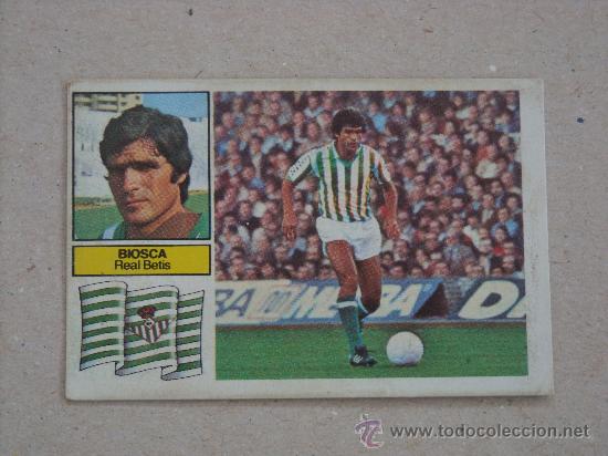 Cromos de f&uacute;tbol: ESTE 82-83  BIOSCA  BETIS  1982-1983 - Foto 1
