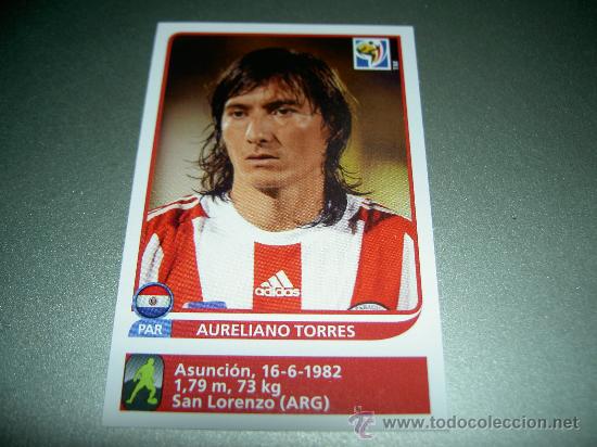 Cromos de F&uacute;tbol: EXTRA 434 X AURELIANO TORRES PARAGUAY CROMOS MUNDIAL SOUTH AFRICA 2010 FIFA WORLD CUP PANINI