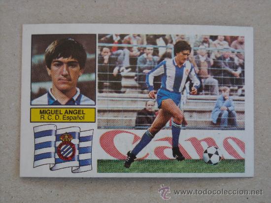Fu&szlig;ball-Sticker: ESTE 82-83 BAJA MIGUEL ANGEL ESPA&Ntilde;OL 1982-1983 NUEVO