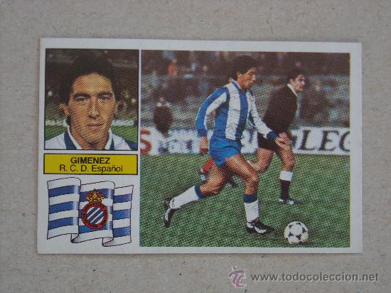 Cromos de f&uacute;tbol: ESTE 82-83  GIMENEZ  ESPA&Ntilde;OL  1982-1983  NUEVO - Foto 1