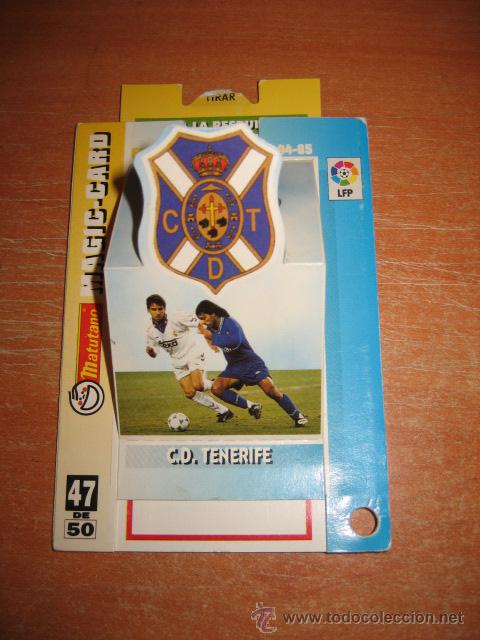 Football Stickers: MAGIC-CARD CRACKS DE LA LIGA 94-95  MATUTANO  N&ordm;  47 ESCUDO C.D.TENERIFE
