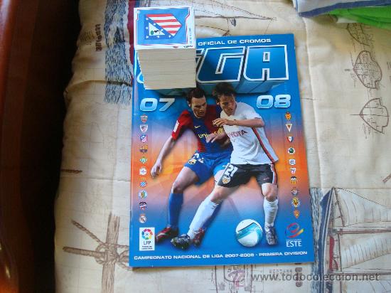 Cromos de f&uacute;tbol: este 2007-08-coleccion completa sin pegar + album+nuevo