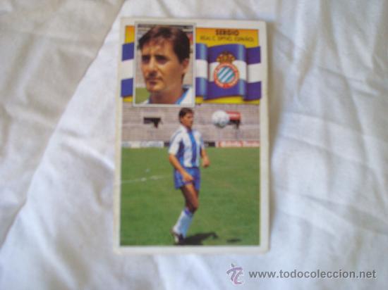 Cromos de f&uacute;tbol: este 90-91 fichaje 17 sergio - Foto 1
