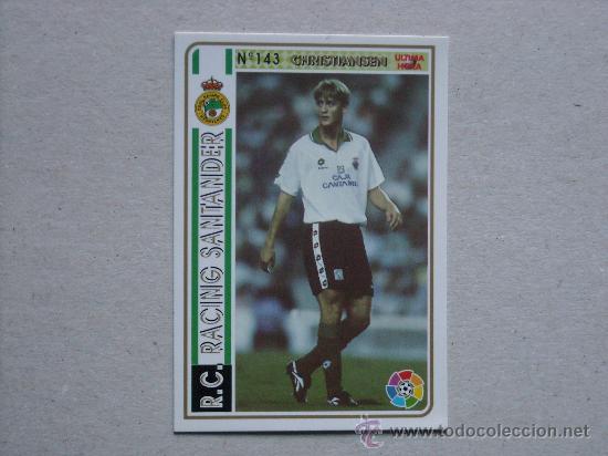Cromos de F&uacute;tbol: FICHAS LIGA 94-95 N&ordm; 143 UH CHRISTIANSEN RACING SANTANDER MUNDICROMO 1994-1995 NUEVO