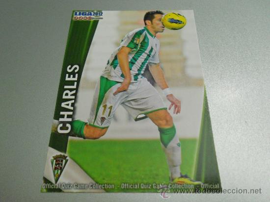 Figurine di Calcio: 1044 CHARLES CORDOBA CROMOS ALBUM MUNDICROMO LIGA FUTBOL QUIZ GAME PLATINUM 2011 2012 11 12