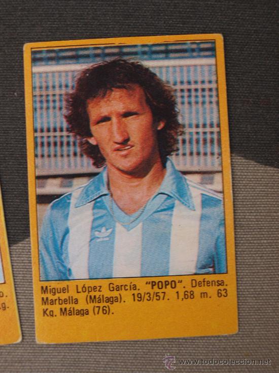 Cromos de f&uacute;tbol: POPO MALAGA ROLLAN 85 1985 NUEVO - Foto 1