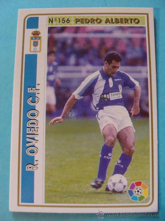 Cartes &agrave; collectionner de Football: FICHA CROMO LIGA 94 95. N&ordm; 156 PEDRO ALBERTO REAL OVIEDO CLUB F&Uacute;TBOL. 1994 1995 FICHAS F&Uacute;TBOL.
