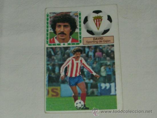 Cromos de f&uacute;tbol: -ESTE 83-84 : DAVID ( GIJON ) -- COLOCA -- - Foto 1