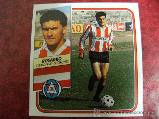 Cromos de f&uacute;tbol: TEMPORADA 89-90 ESTE. ROSAGRO (LOGRO&Ntilde;&Eacute;S) - Foto 1