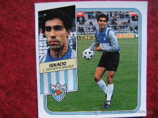 Cromos de f&uacute;tbol: TEMPORADA 89-90 ESTE. IGNACIO (M&Aacute;LAGA) - Foto 1
