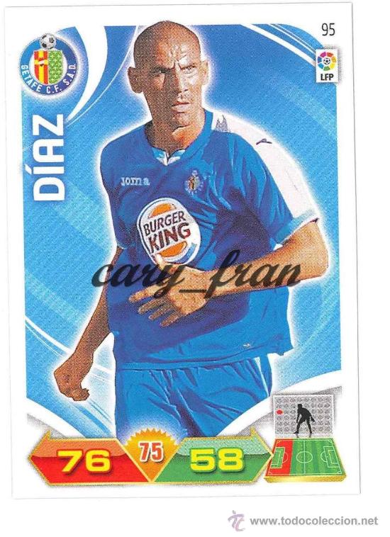 Cromos de f&uacute;tbol: ADRENALYN 2011 2012 11 12 GETAFE DIAZ - Foto 1