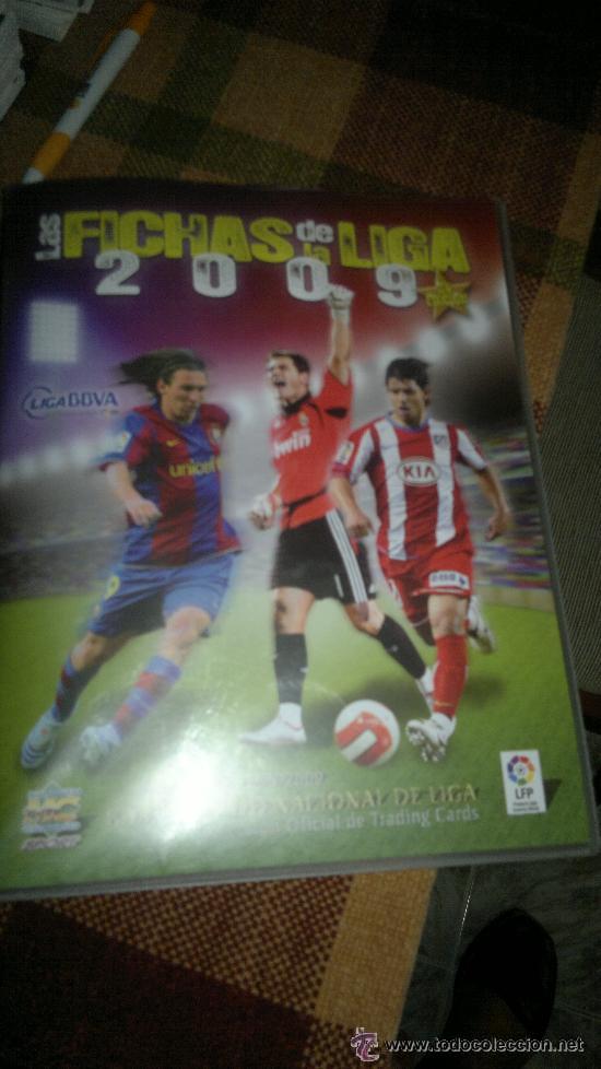 Cromos de F&uacute;tbol: lote de 260 cromos cards distintos mundicromo fichas de la liga 2009