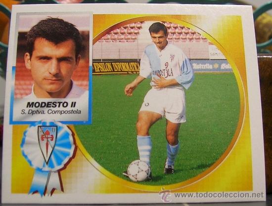 Figurine di Calcio: EDICIONES  ESTE 1994-1995   94 95   MODESTO II  (BAJA)  COMPOSTELA  SIN PEGAR