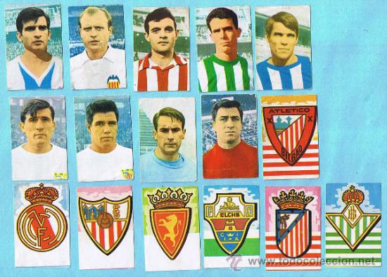 Figurine di Calcio: LOTE DE CROMOS. CROMOS SUELTOS; 1,00 &euro;. FUTBOL. EDITORIAL RUIZ ROMERO, 1967.