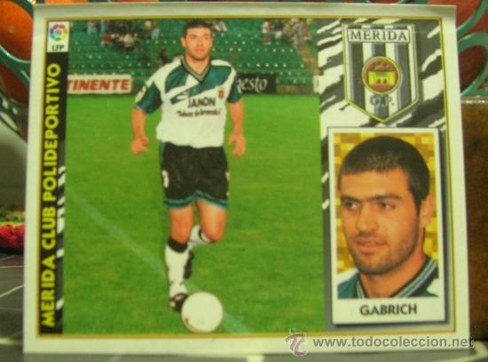 Cromos de f&uacute;tbol: EDICIONES ESTE 1997-1998 97 98 GABRICH (COLOCA) MERIDA VENTANILLA LEER - Foto 1