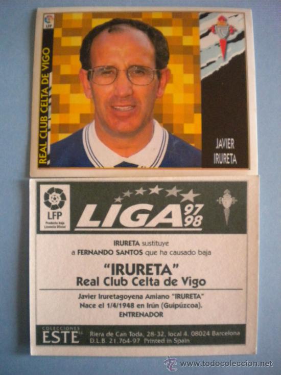 Cromos de f&uacute;tbol: E.ESTE 1997-98 IRURETA COLOCA DEL CELTA - Foto 1