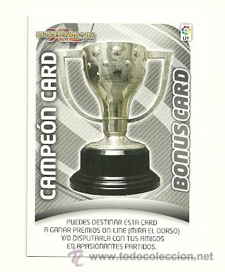 Fu&szlig;ball-Sticker: ADRENALYN XL 2011-2012 CAMPEON CARD BONUS CARD LIGA 11 12 CROMOS