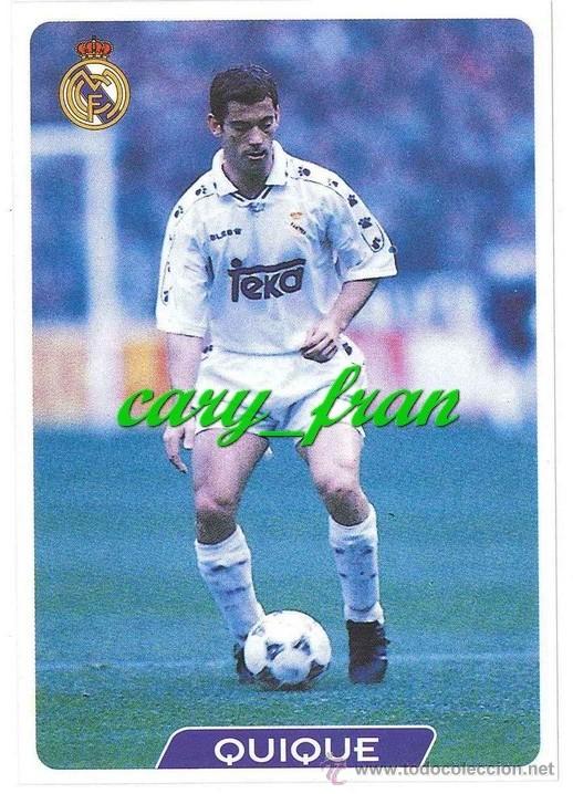 mundicromo 1995 1996 95 96 real madrid quique Comprar