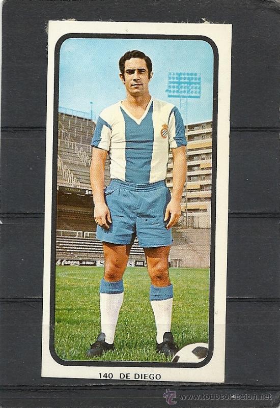 Figurine di Calcio: RUIZ ROMERO. LIGA 73-74.DESPEGADO. DE DIEGO, R.C.D. ESPAÑOL