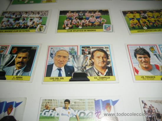 Fu&szlig;ball-Sticker: CROMOS ESTE FUTBOL 1986 1987 ENTRENADORES LUIS DEL SOL CAMPILLO  CROMO NUNCA PEGADO EN ALBUM