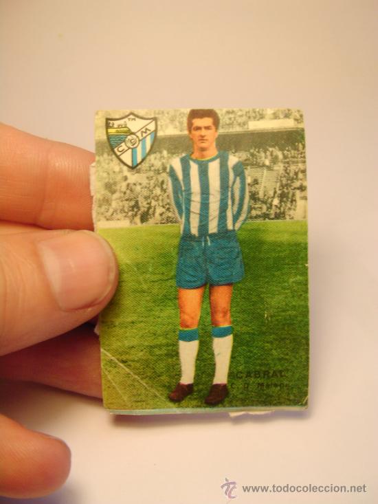 Cromos de f&uacute;tbol: Cabral . Malaga. Despegado. - Foto 1