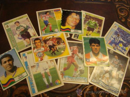 Cromos de f&uacute;tbol: lote de cromos de futbol de distintos a&ntilde;os 95- 94/95 97/98