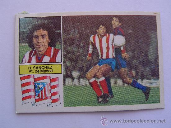 Cromos de f&uacute;tbol: HUGO SANCHEZ  ATLETICO DE MADRID 82-83 - Foto 1