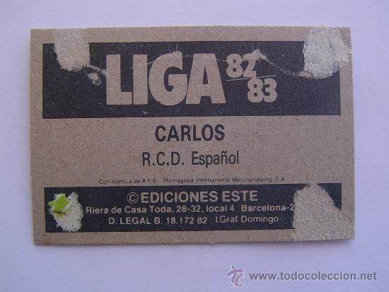 Cromos de f&uacute;tbol: CARLOS R.C.D. ESPA&Ntilde;OL 82-83 - Foto 2