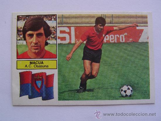 Cromos de f&uacute;tbol: MACUA A.C. OSASUNA 82-83 - Foto 1