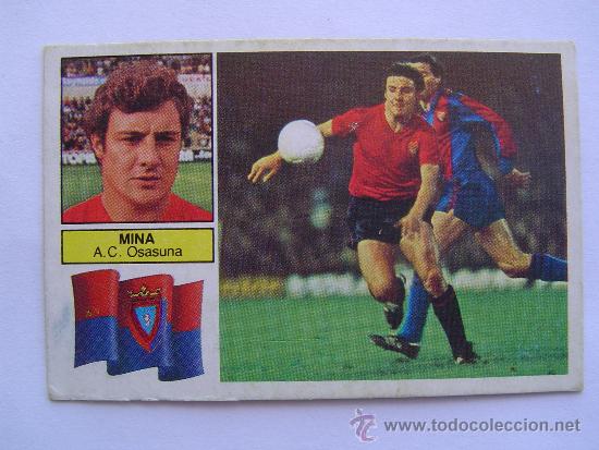 Cromos de f&uacute;tbol: MINA  A.C. OSASUNA 82-83 - Foto 1