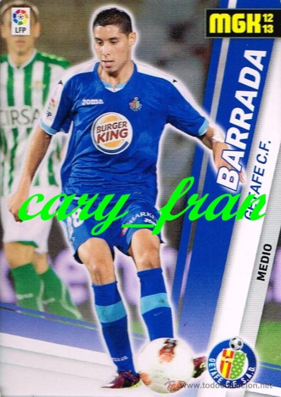 Cromos de f&uacute;tbol: MEGACRACKS 2012 2013 12 13 GETAFE BARRADA - Foto 1