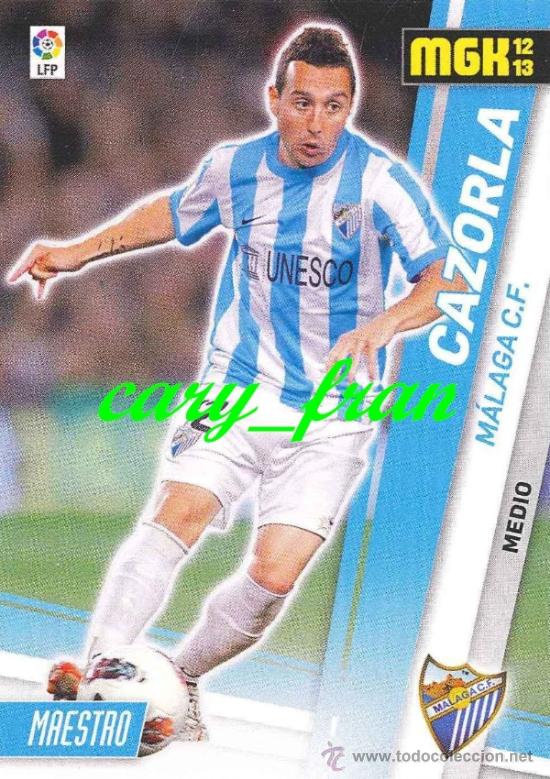 Cromos de f&uacute;tbol: MEGACRACKS 2012 2013 12 13 MALAGA CAZORLA - Foto 1