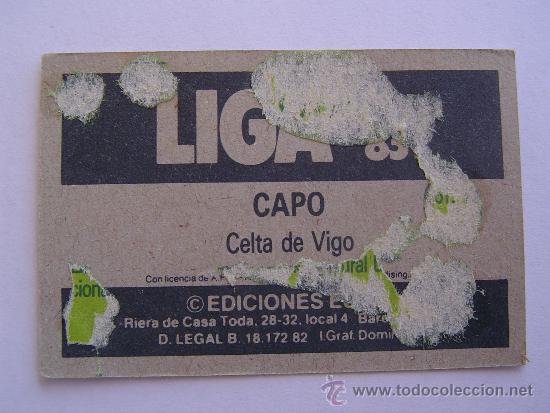 Cromos de f&uacute;tbol: CAPO, CELTA DE VIGO 82-83 - Foto 2