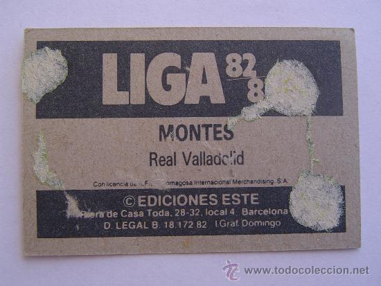 montes, real valladolid 82-83 - Buy Collectible football stickers on  todocoleccion