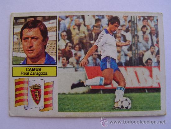 Cromos de f&uacute;tbol: CAMUS, REAL ZARAGOZA 82-83 - Foto 1