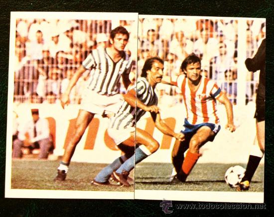 Fu&szlig;ball-Sticker: - GORDILLO - FUTBOLISTAS EN ACCION N&ordm; 22 Y 23    - LIGA 80-81 - EDICIONES ESTE -