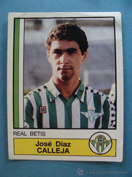 Cartes &agrave; collectionner de Football: CROMO DE F&Uacute;TBOL. JOSE DIAZ CALLEJA 66. F&Uacute;TBOL 87. 1986 1987. PANINI.