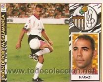 Cartes &agrave; collectionner de Football: CROMO FUTBOL ESTE 97-98 COLOCA  HARAZI SALAMANCA