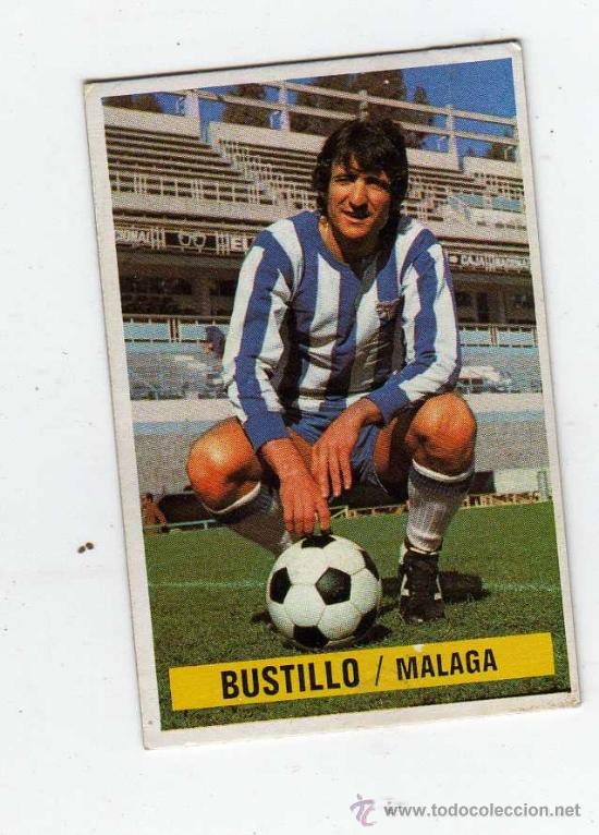 Cromos de f&uacute;tbol: MALAGA - BUSTILLO ., EDICIONES ESTE , 1974 , CROMO SIN PEGAR - Foto 1