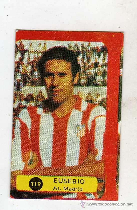 Cromos de f&uacute;tbol: AT MADRID - 119 EUSEBIO, 1975, SIN PEGAR - Foto 1