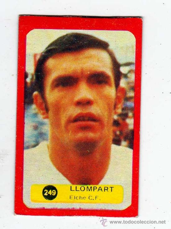 Cromos de f&uacute;tbol: ELCHE CF - NUM 249 LLOMPART, 1975, SIN PEGAR - Foto 1