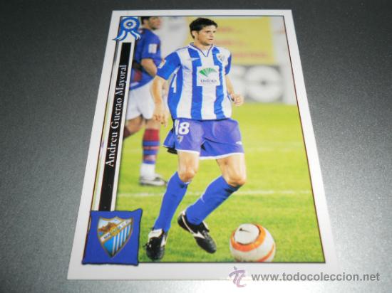 Cromos de F&uacute;tbol: 963 ANDREU MALAGA B CROMOS ALBUM MUNDICROMO PLATINUM LIGA FUTBOL 05 06 2005 2006