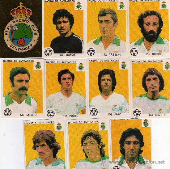 Cromos de f&uacute;tbol: 11 cromos del santander 1978, de maga estan nuevos