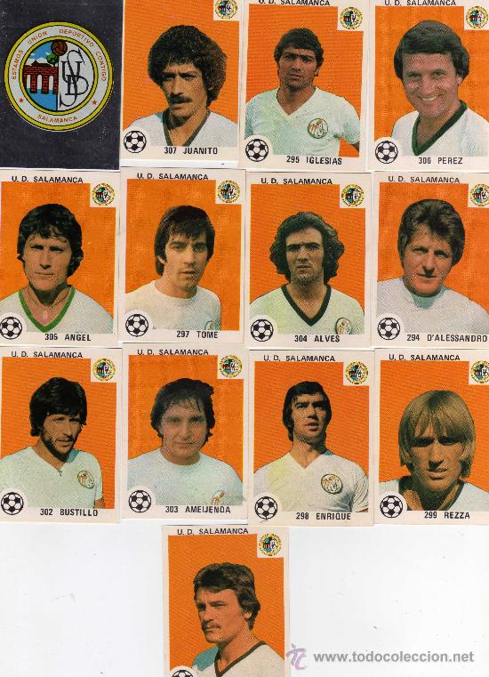 Cromos de f&uacute;tbol: 13 cromos del salamanca 1978, de maga estan nuevos