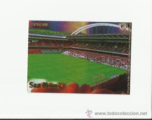 Football Stickers: 245 ESTADIO SAN MAMES - BRILLO RAYAS HORIZONTALES -  MUNDICROMO 2012 2013 PLATINUM 12 13