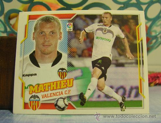 Cromos de f&uacute;tbol: EDICIONES ESTE 2010-2011  10 11  MATHIEU  (VALENCIA)   SIN PEGAR - Foto 1