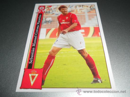 Cromos de F&uacute;tbol: 867 CORONA MURCIA CROMOS ALBUM MUNDICROMO PLATINUM LIGA FUTBOL 05 06 2005 2006