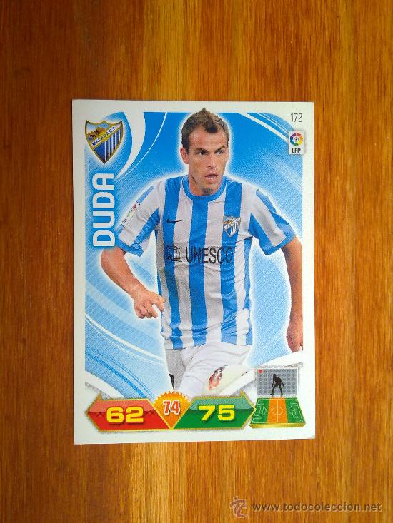 Figurine di Calcio: DUDA, MALAGA, N&ordm; 172 ADRENALYN XL LIGA FUTBOL 2011-2012 11-12 PANINI EXCELENTE ESTADO